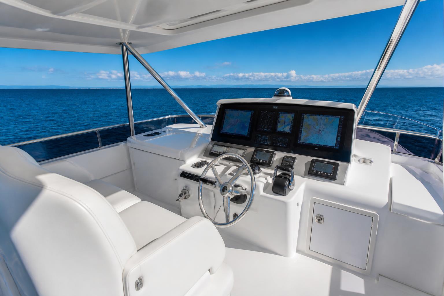 Yacht helm and cockpit upholstery care